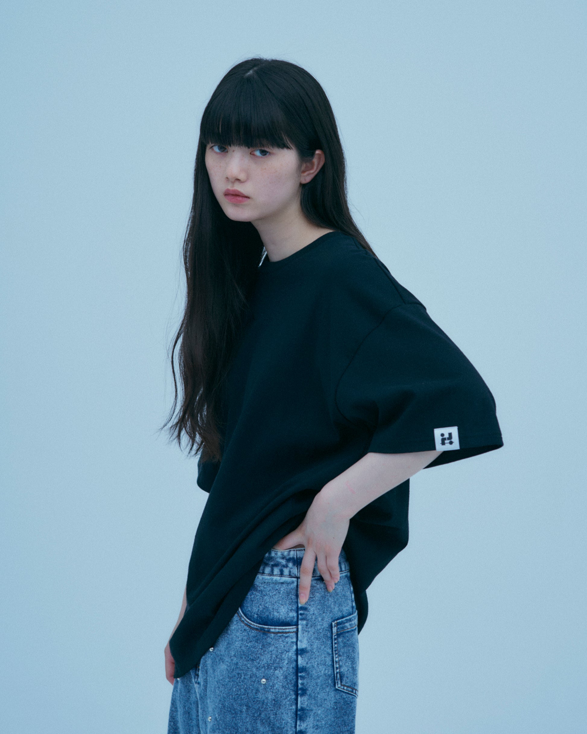 w/LISA (ウィズリサ) | 【UNISEX】OVERSIZED T-SHIRT (ユニセックスオーバーサイズTシャツ) | カットソー Tee ビッグ シルエット ウィメンズ レディース ユニセックス 黒 白 ブラック ホワイト クルーネック ワイド コットン
