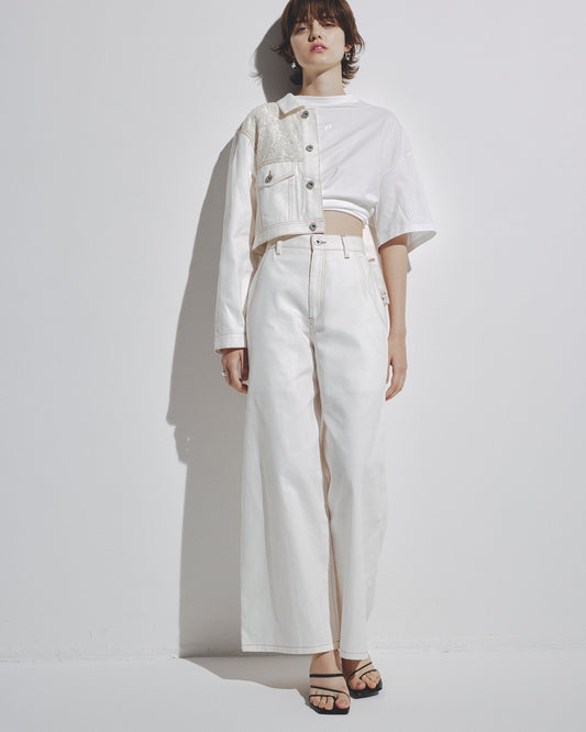 w/LISA (ウィズリサ) | 【UNISEX】OVERSIZED T-SHIRT (ユニセックスオーバーサイズTシャツ) | カットソー メンズ レディース 男性 女性 ウィメンズ 半袖 ロゴ 刺繍