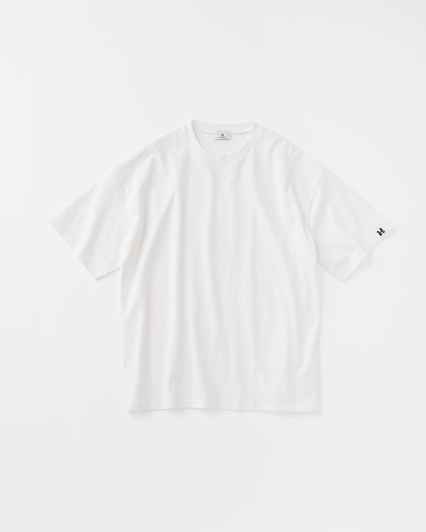 w/LISA (ウィズリサ) | 【UNISEX】OVERSIZED T-SHIRT (ユニセックスオーバーサイズTシャツ) | カットソー Tee ビッグ シルエット ウィメンズ レディース ユニセックス 黒 白 ブラック ホワイト クルーネック ワイド コットン