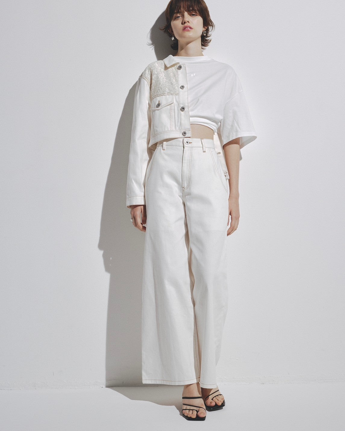 w/LISA (ウィズリサ) | LACE DENIM JACKET (レースデニムジャケット) | セットアップ トラッカー ライトブルー インディゴ レディース ウィメンズ 女性 ブルゾン