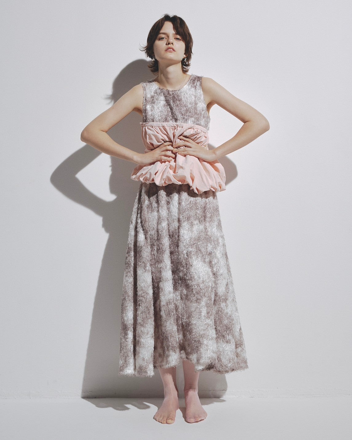 w/LISA (ウィズリサ) | JACQUARD ONE PIECE (ジャガードワンピース) | ドレス ロング レディース ウィメンズ 女性 ノースリーブ