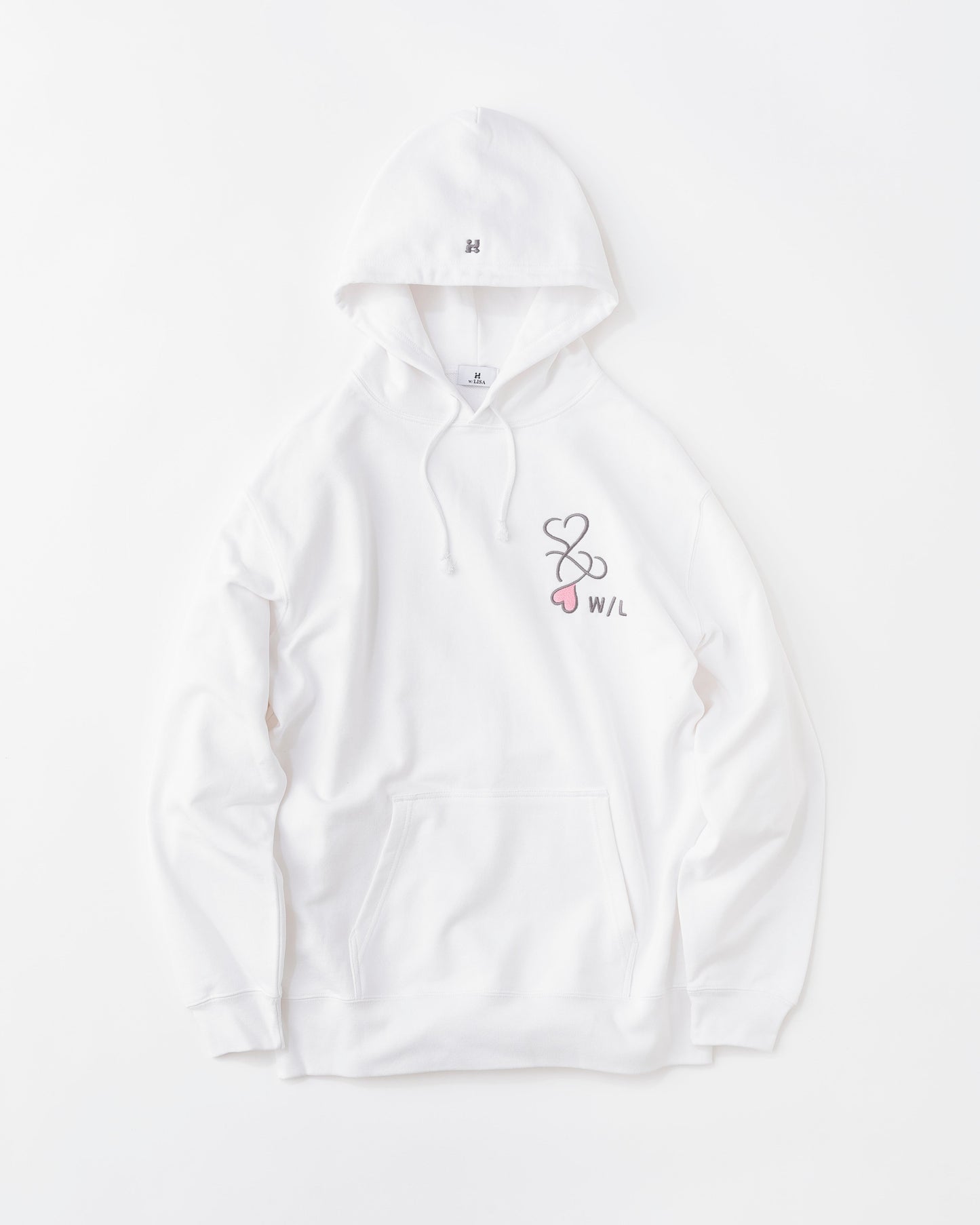 w/LISA (ウィズリサ) | W/L HEART LOGO OVERSIZED HOODIE (ハートロゴオーバーサイズフーディー) | スウェット パーカー プリント ユニセックス メンズ レディース 女性 ウィメンズ