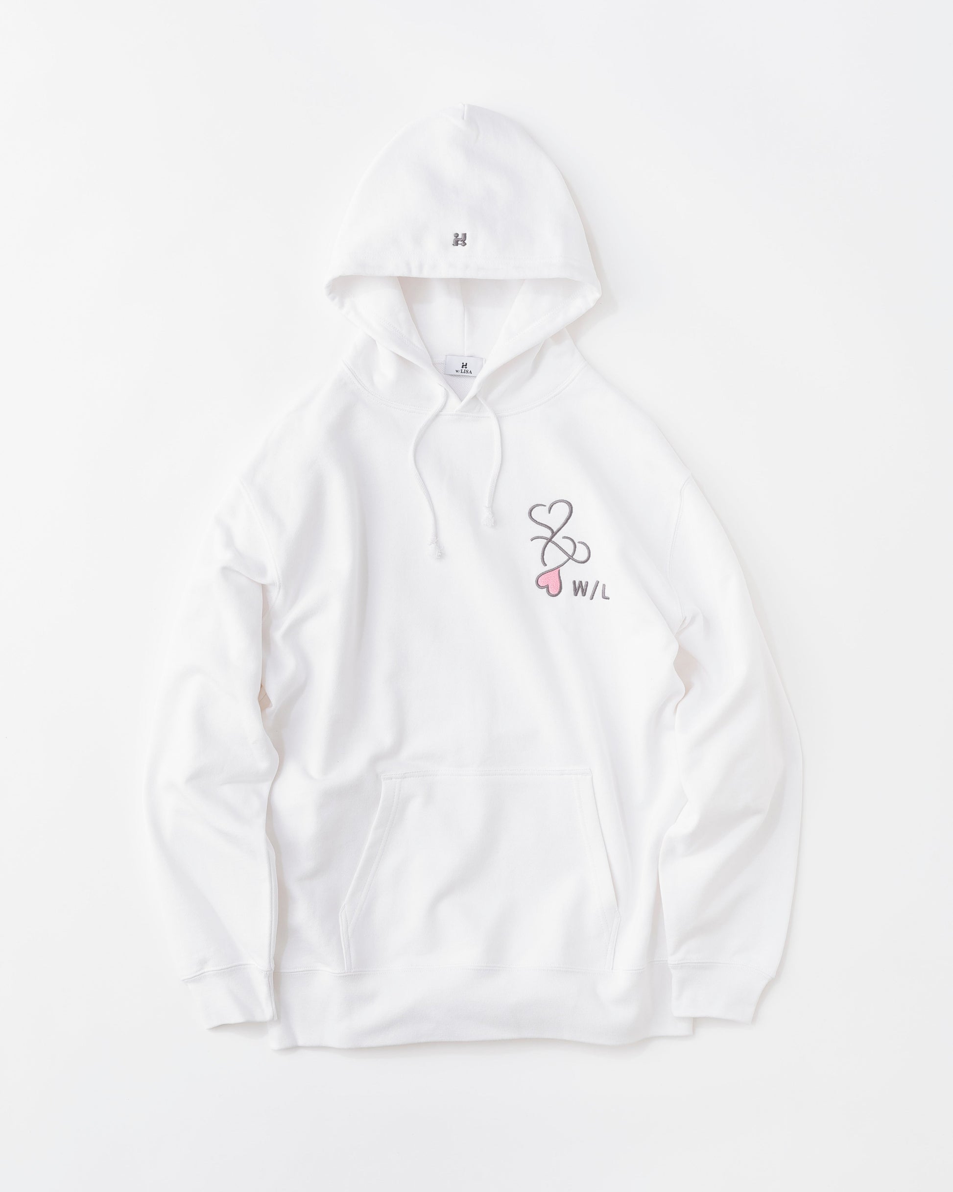 w/LISA (ウィズリサ) | W/L HEART LOGO OVERSIZED HOODIE (ハートロゴオーバーサイズフーディー) | スウェット パーカー プリント ユニセックス メンズ レディース 女性 ウィメンズ