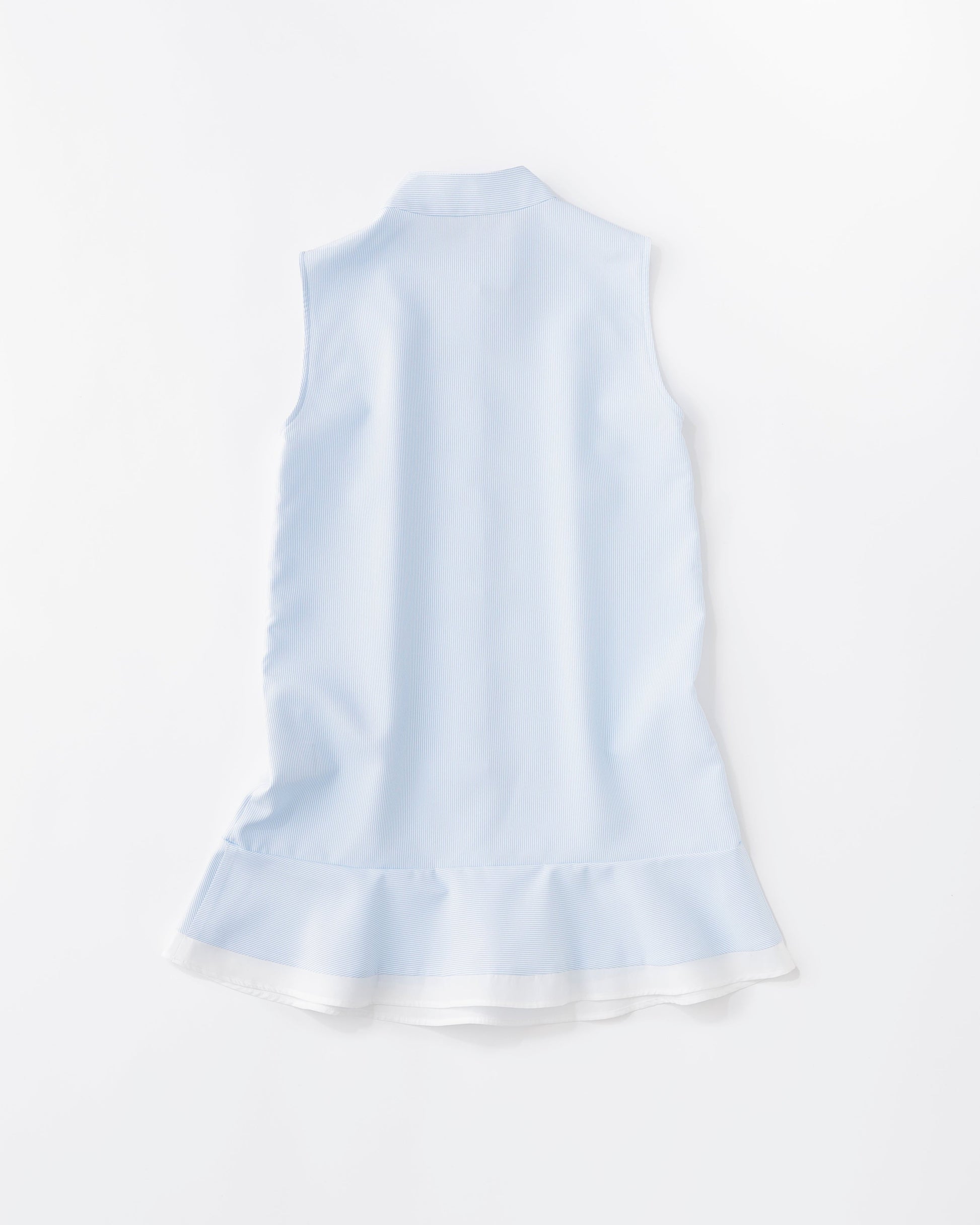 w/LISA (ウィズリサ) | STRIPE SHIRT DRESS (ストライプシャツワンピース) | ドレス ユニセックス メンズ レディース 女性 ウィメンズ ノースリーブ スタンドカラー バンド