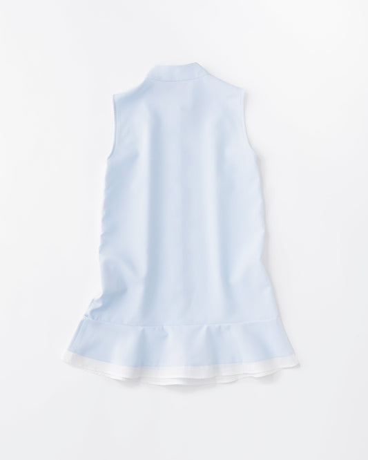 w/LISA (ウィズリサ) | STRIPE SHIRT DRESS (ストライプシャツワンピース) | ドレス ユニセックス メンズ レディース 女性 ウィメンズ ノースリーブ スタンドカラー バンド