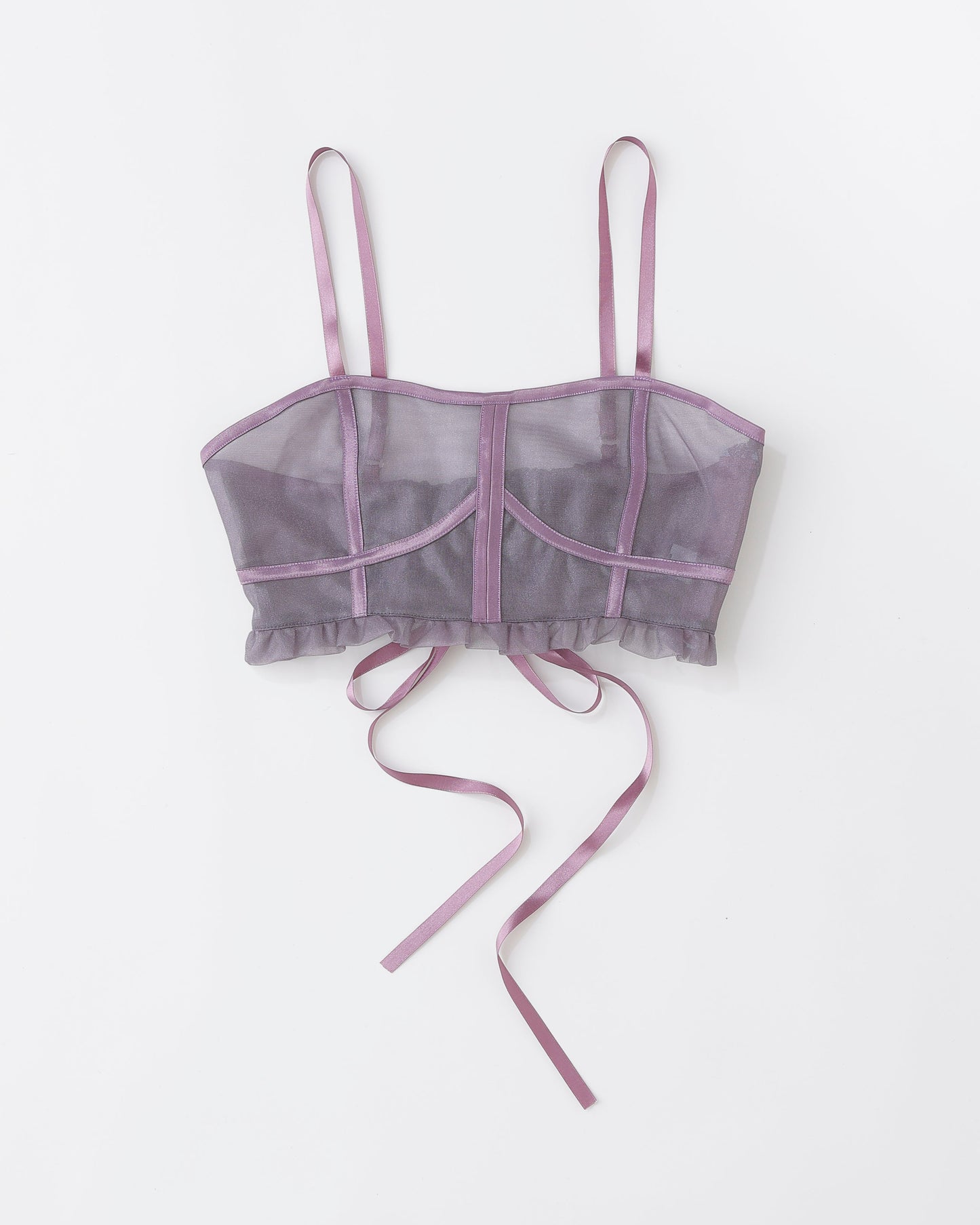 w/LISA (ウィズリサ) | CORSET BUSTIER (コルセット風 ビスチェ) | プルオーバー レース トップス ベージュ ブラック パープル 女性 レディース ウィメンズ ブランド レイヤード コーディネート ファッション