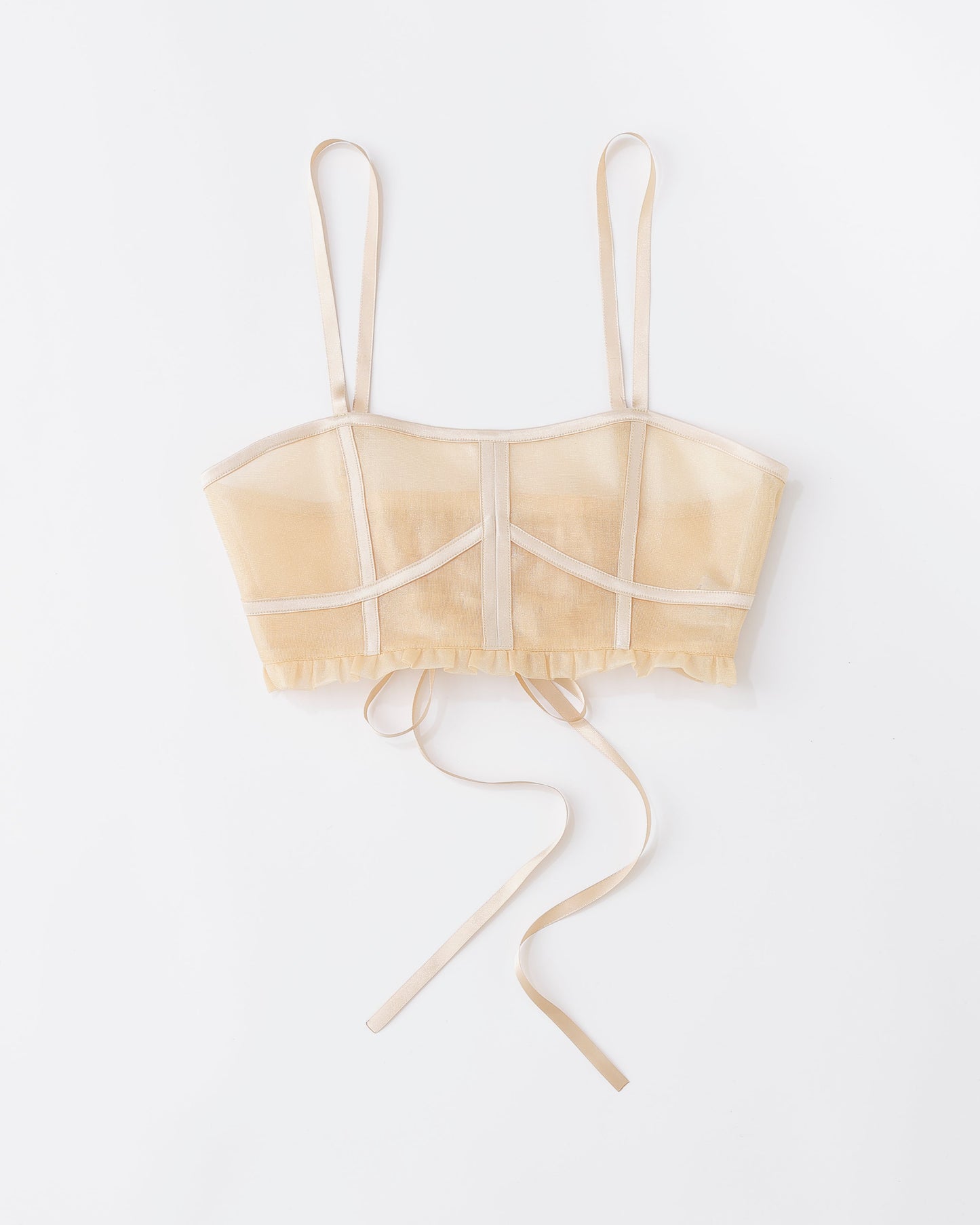 w/LISA (ウィズリサ) | CORSET BUSTIER (コルセット風 ビスチェ) | プルオーバー レース トップス ベージュ ブラック パープル 女性 レディース ウィメンズ ブランド レイヤード コーディネート ファッション