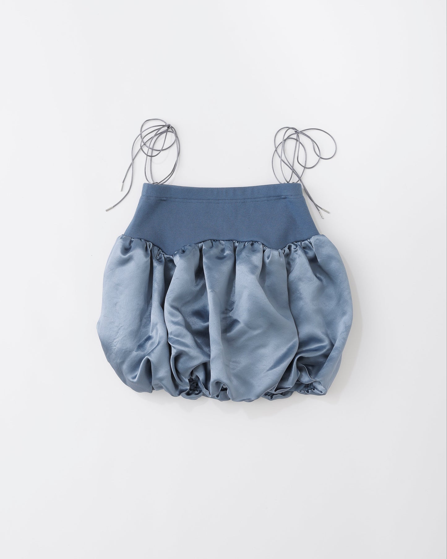 w/LISA (ウィズリサ) | BALLOON TOPS 2WAY SKIRT(バルーントップス2ウェイスカート) | サテン 光沢  ノースリーブ レディース 女性 ウィメンズ ショート