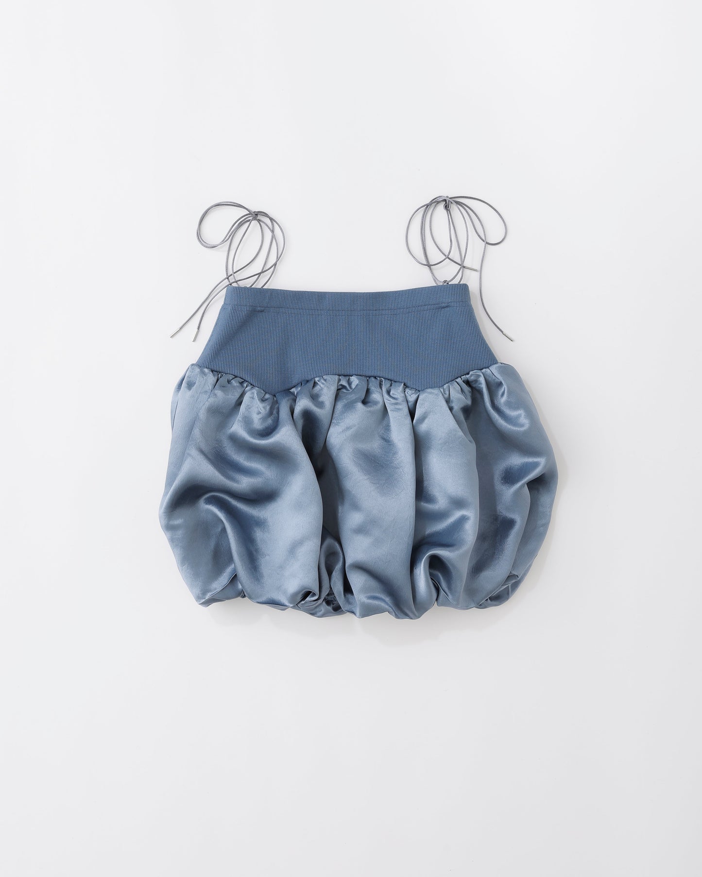 w/LISA (ウィズリサ) | BALLOON TOPS 2WAY SKIRT(バルーントップス2ウェイスカート) | サテン 光沢  ノースリーブ レディース 女性 ウィメンズ ショート