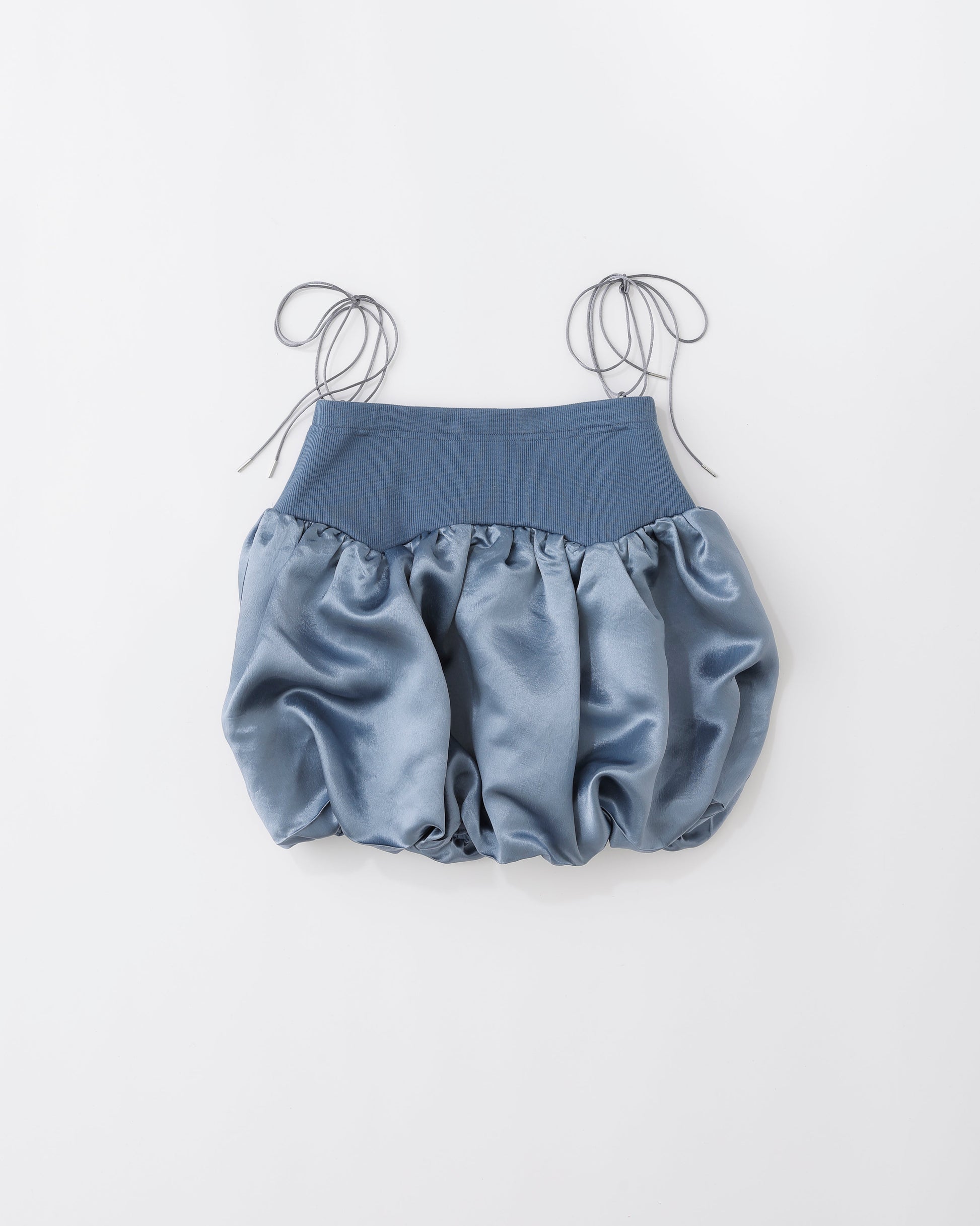 w/LISA (ウィズリサ) | BALLOON TOPS 2WAY SKIRT(バルーントップス2ウェイスカート) | サテン 光沢  ノースリーブ レディース 女性 ウィメンズ ショート