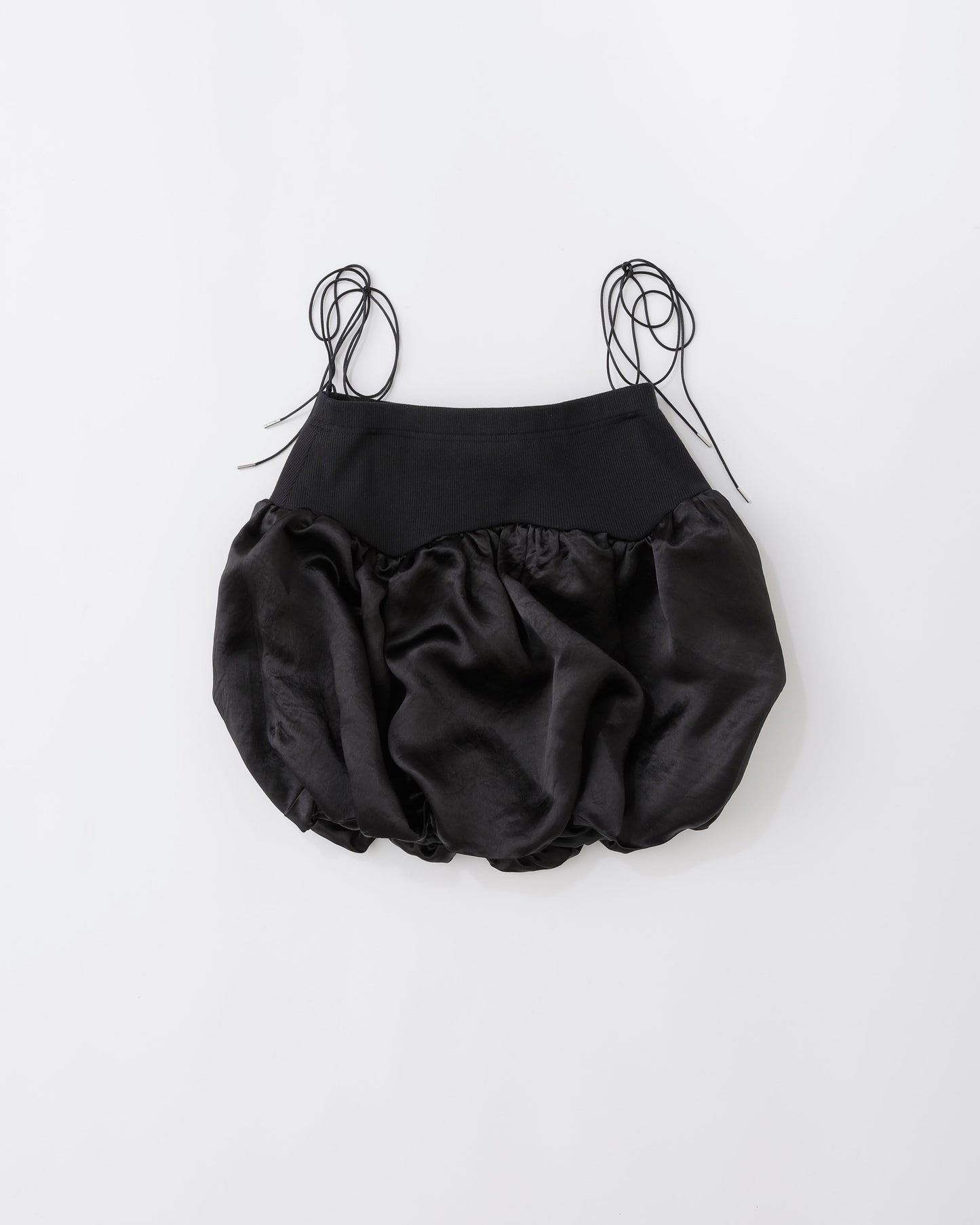 w/LISA (ウィズリサ) | BALLOON TOPS 2WAY SKIRT(バルーントップス2ウェイスカート) | サテン 光沢  ノースリーブ レディース 女性 ウィメンズ ショート