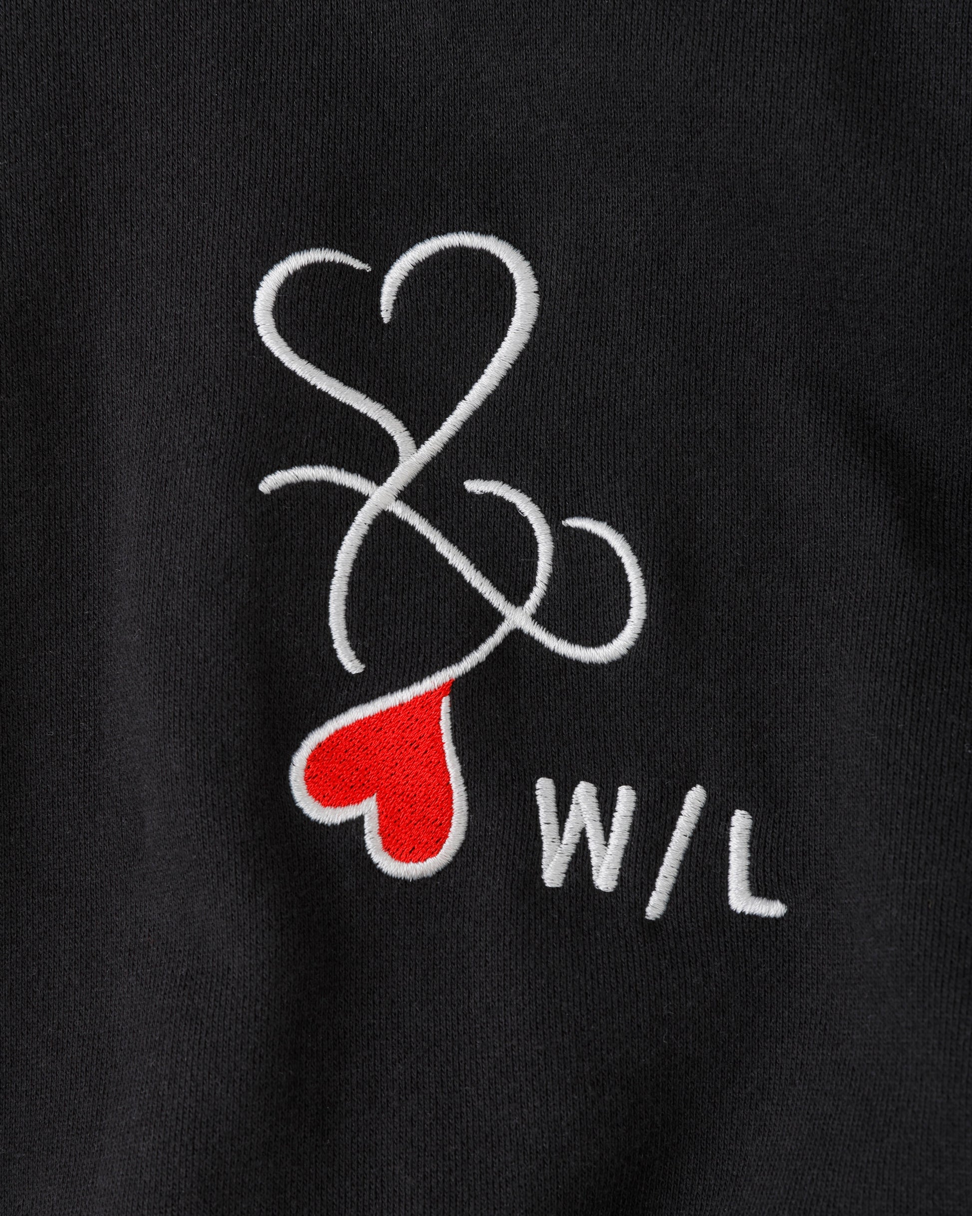 w/LISA (ウィズリサ) | W/L HEART LOGO OVERSIZED HOODIE (ハートロゴオーバーサイズフーディー) | スウェット パーカー プリント ユニセックス メンズ レディース 女性 ウィメンズ