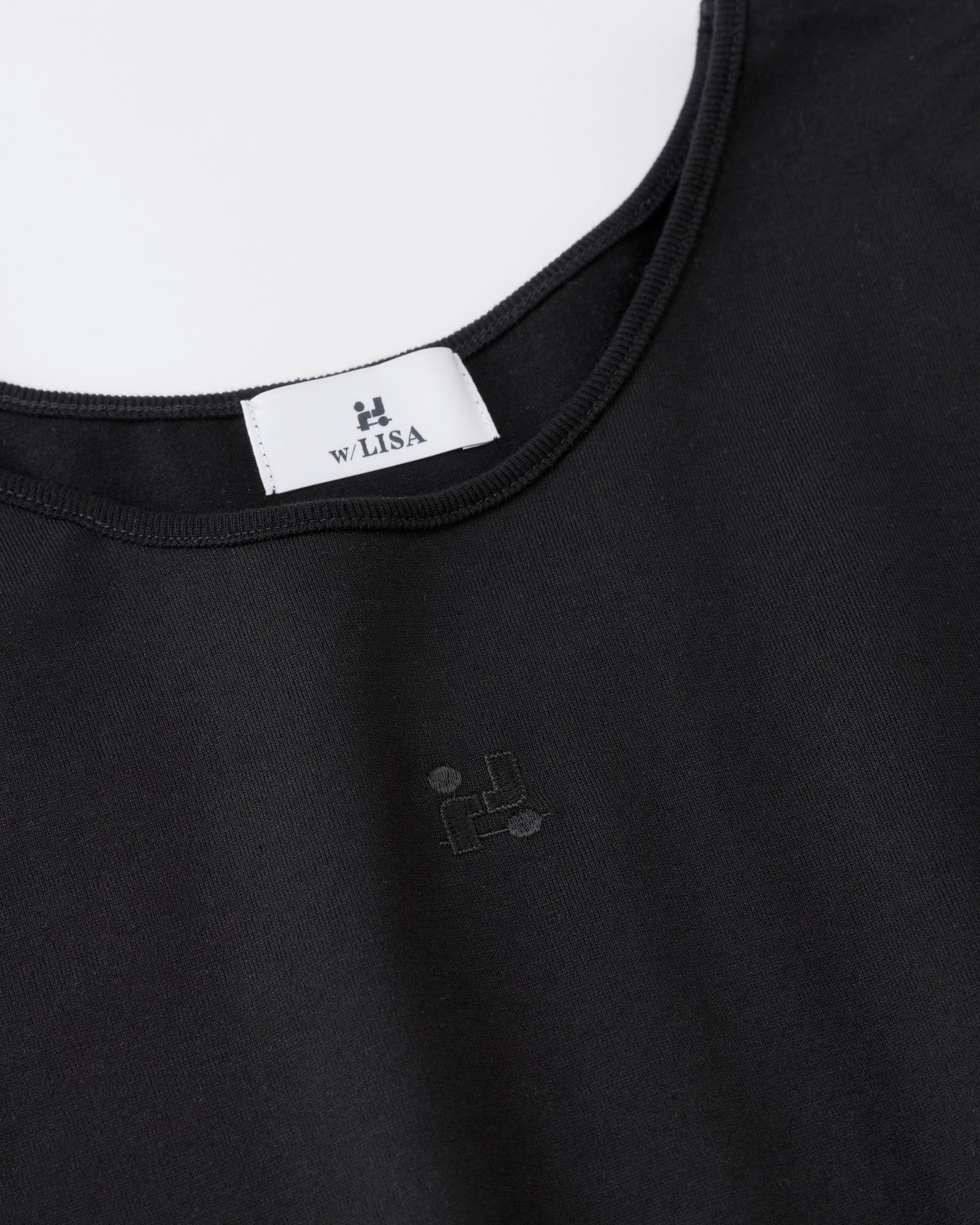 w/LISA (ウィズリサ) | CROPPED T-SHIRT (クロップドTシャツ) | カットソー レディース ウィメンズ 女性 半袖 ショートスリーブ Uネック 短い コットン