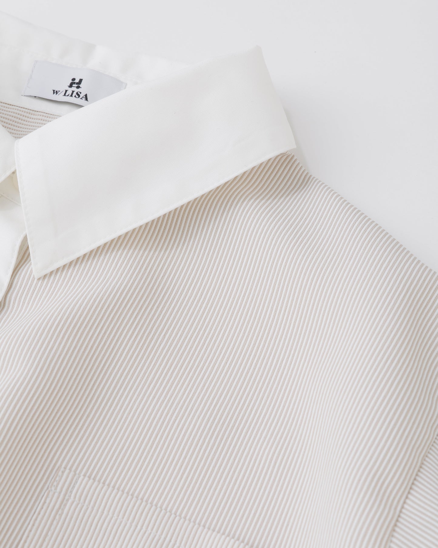 w/LISA (ウィズリサ) | STRIPE SHIRT (ストライプシャツ) | レディース 女性 ウィメンズ カラー  切り替え ベーシック