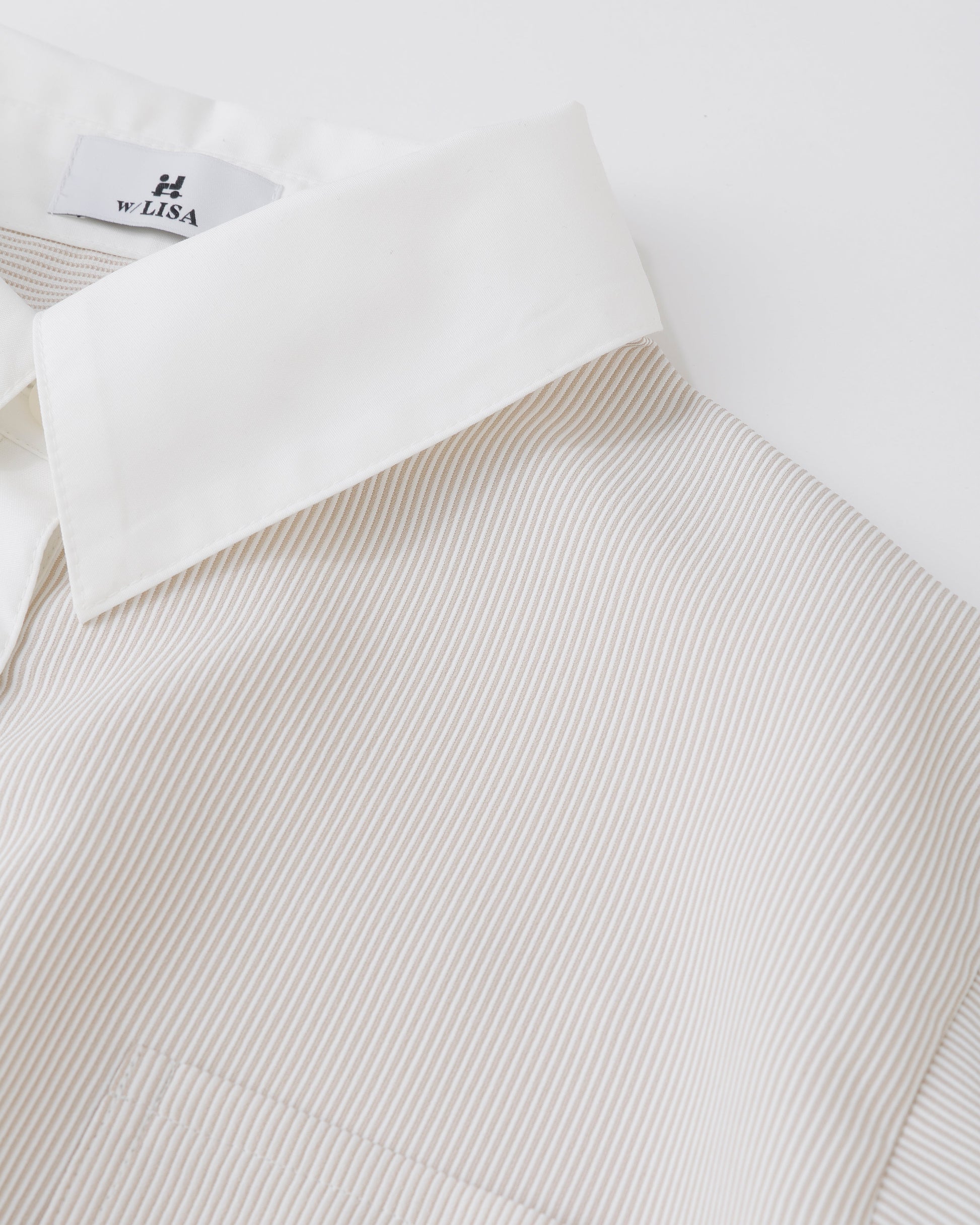 w/LISA (ウィズリサ) | STRIPE SHIRT (ストライプシャツ) | レディース 女性 ウィメンズ カラー  切り替え ベーシック