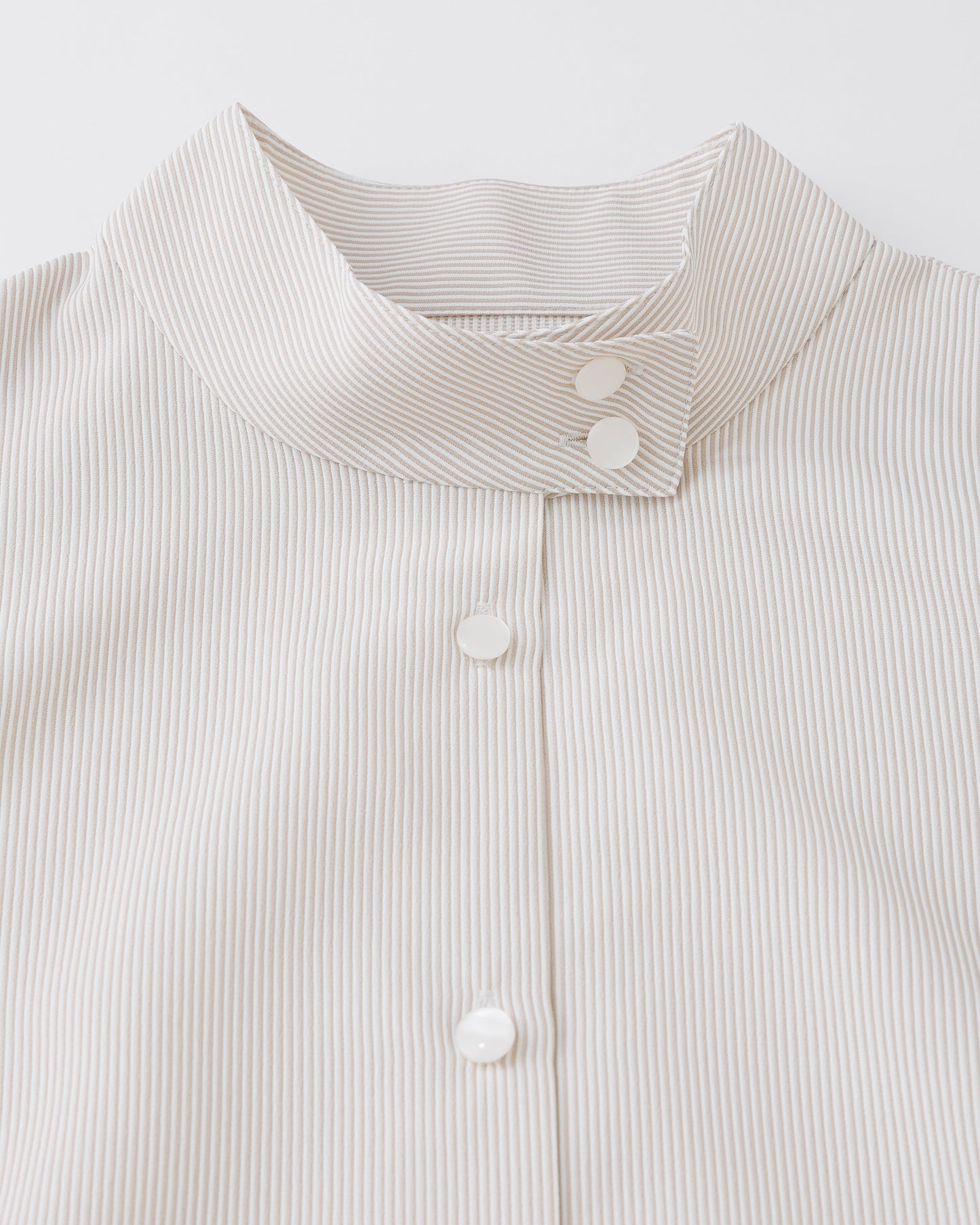 w/LISA (ウィズリサ) | STRIPE SHIRT DRESS (ストライプシャツワンピース) | ドレス ユニセックス メンズ レディース 女性 ウィメンズ ノースリーブ スタンドカラー バンド