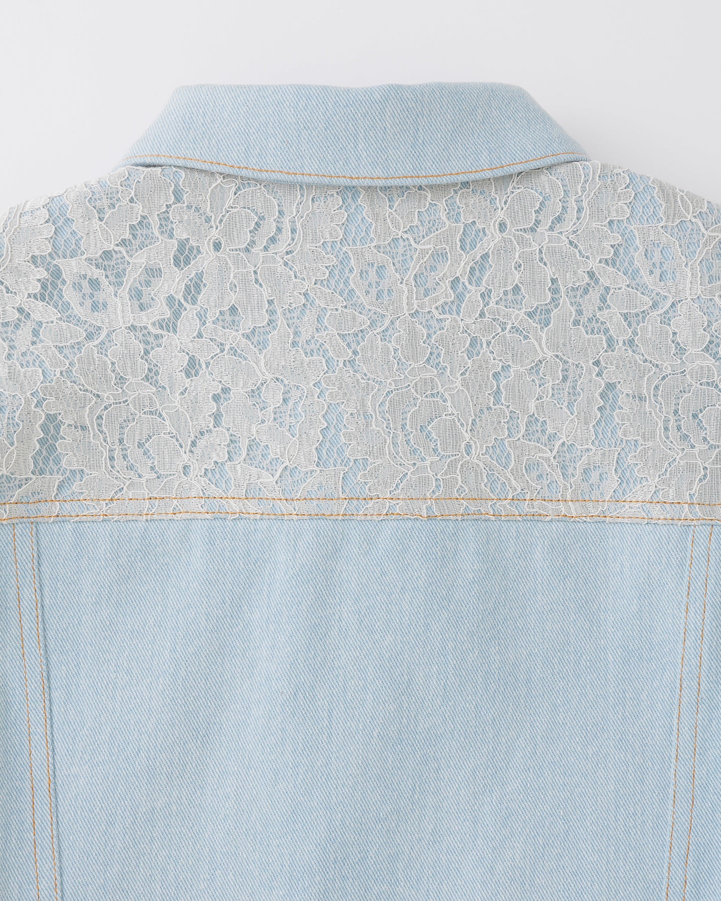 w/LISA (ウィズリサ) | LACE DENIM JACKET (レースデニムジャケット) | セットアップ トラッカー ライトブルー インディゴ レディース ウィメンズ 女性 ブルゾン