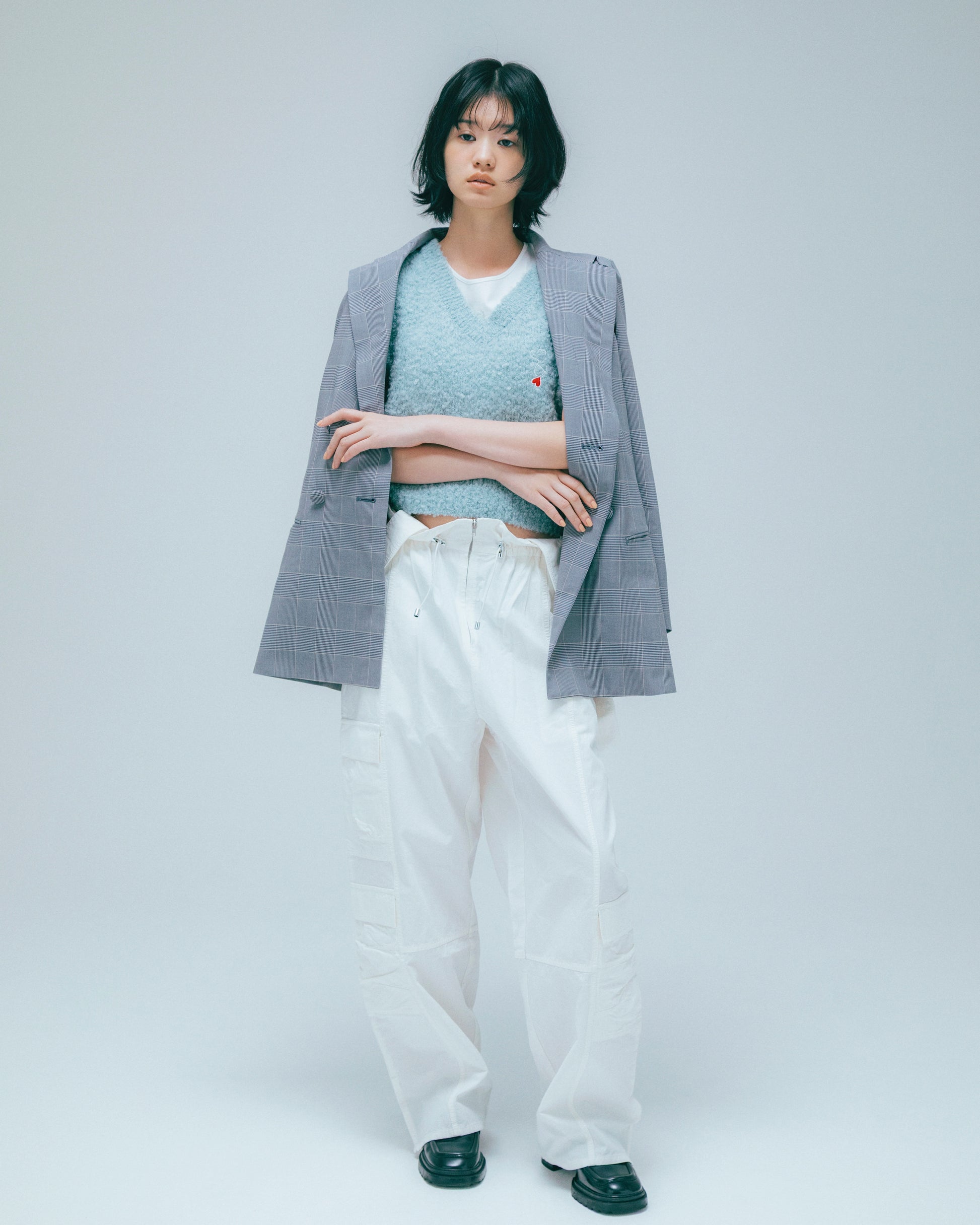 w/LISA (ウィズリサ) | SUSPENDERS CARGO PANTS (サスペンダーズカーゴパンツ) | ボトムス ミリタリー ポケット 軍 イージー ワイド シルエット ビッグ 女性 ウィメンズ レディース ドメスティック ブランド 大人 上品 キレイ モード カジュアル ブランド