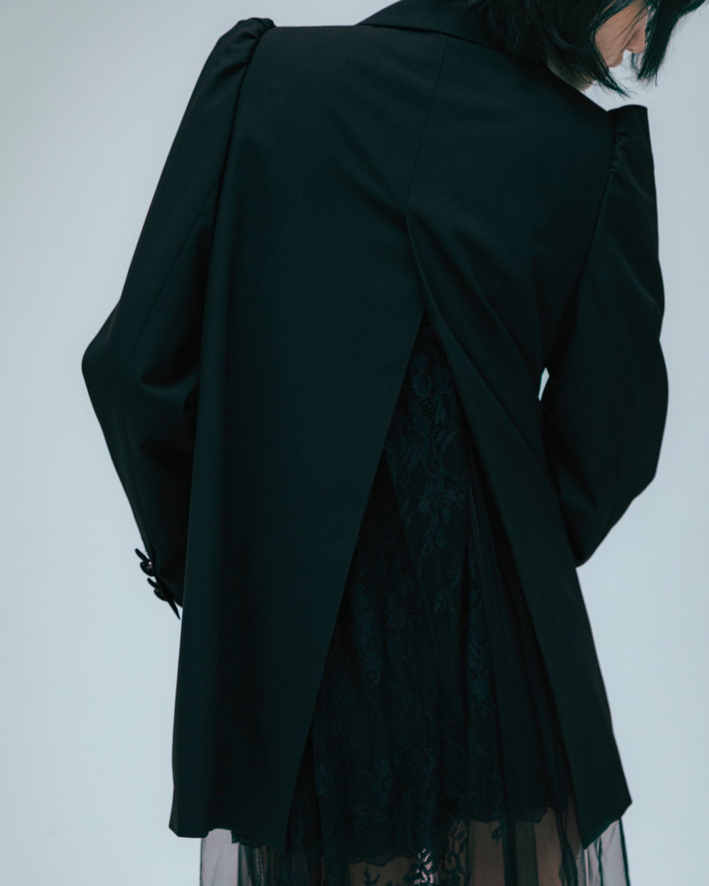 w/LISA (ウィズリサ) | LACE LAYERED DRESS (レースレイヤードドレス) | ワンピース 透け感 ロング シースルー レディース ウィメンズ 女性 大人 黒 ブラック マキシ 丈 ロング ドメスティック ブランド