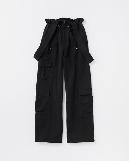 w/LISA (ウィズリサ) | SUSPENDERS CARGO PANTS (サスペンダーズカーゴパンツ) | ボトムス ミリタリー ポケット 軍 イージー ワイド シルエット ビッグ 女性 ウィメンズ レディース ドメスティック ブランド 大人 上品 キレイ モード カジュアル