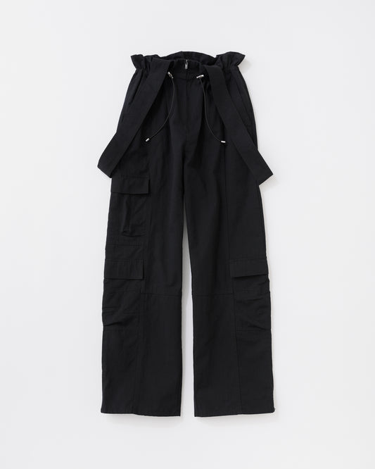 w/LISA (ウィズリサ) | SUSPENDERS CARGO PANTS (サスペンダーズカーゴパンツ) | ボトムス ミリタリー ポケット 軍 イージー ワイド シルエット ビッグ 女性 ウィメンズ レディース ドメスティック ブランド 大人 上品 キレイ モード カジュアル