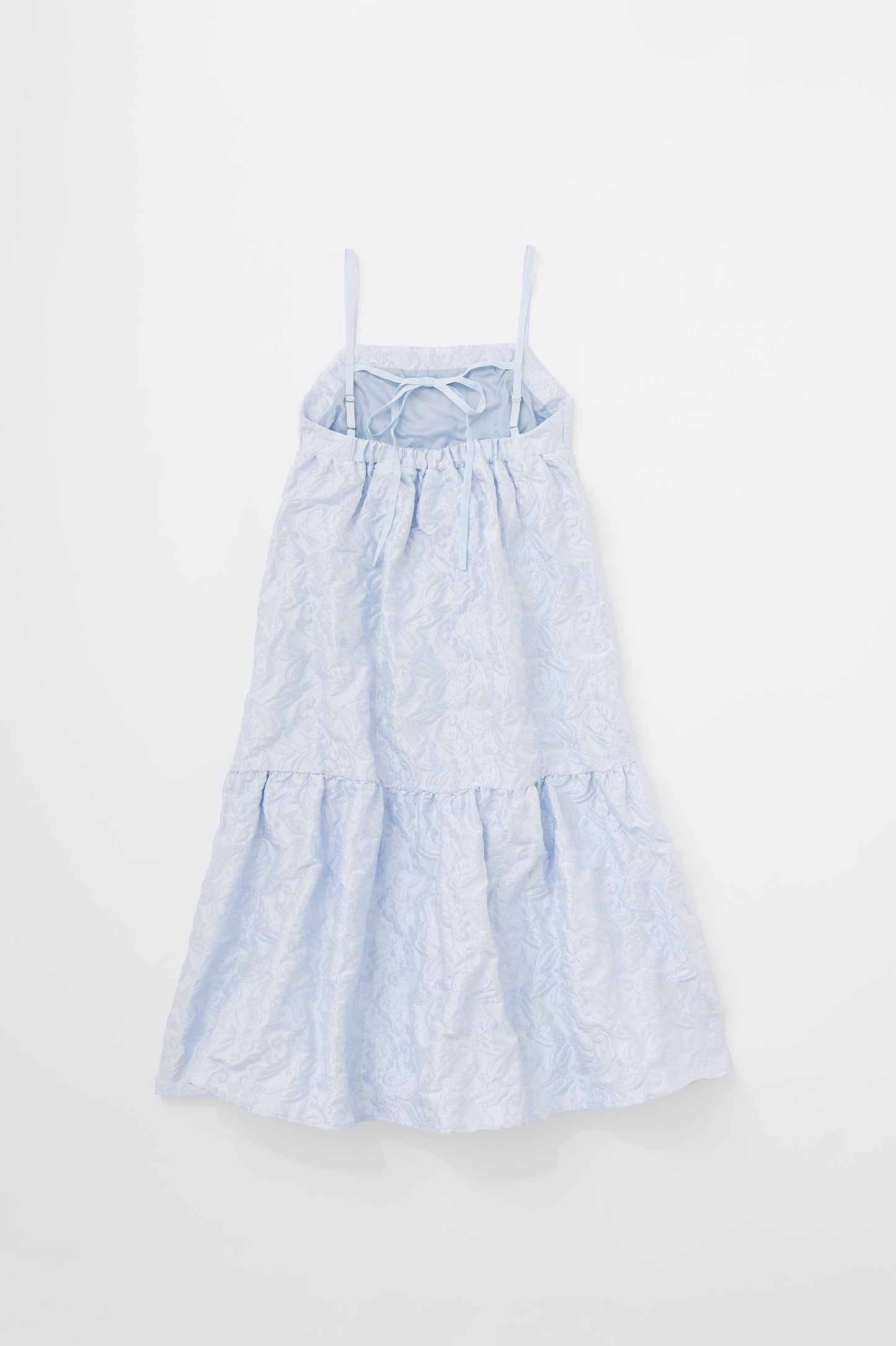 BACK RIBBON JACQUARD DRESS