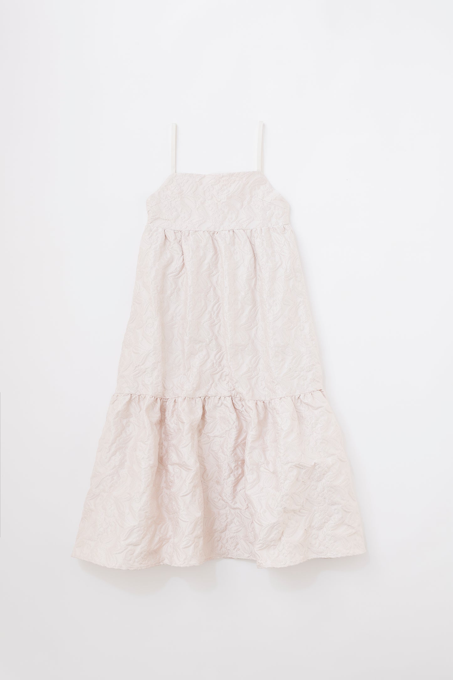 BACK RIBBON JACQUARD DRESS
