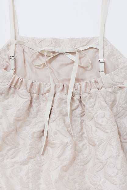 BACK RIBBON JACQUARD DRESS