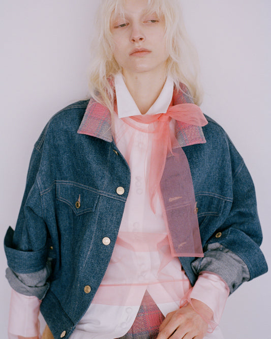 TWEED DENIM JACKET