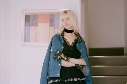 TWEED DENIM JACKET