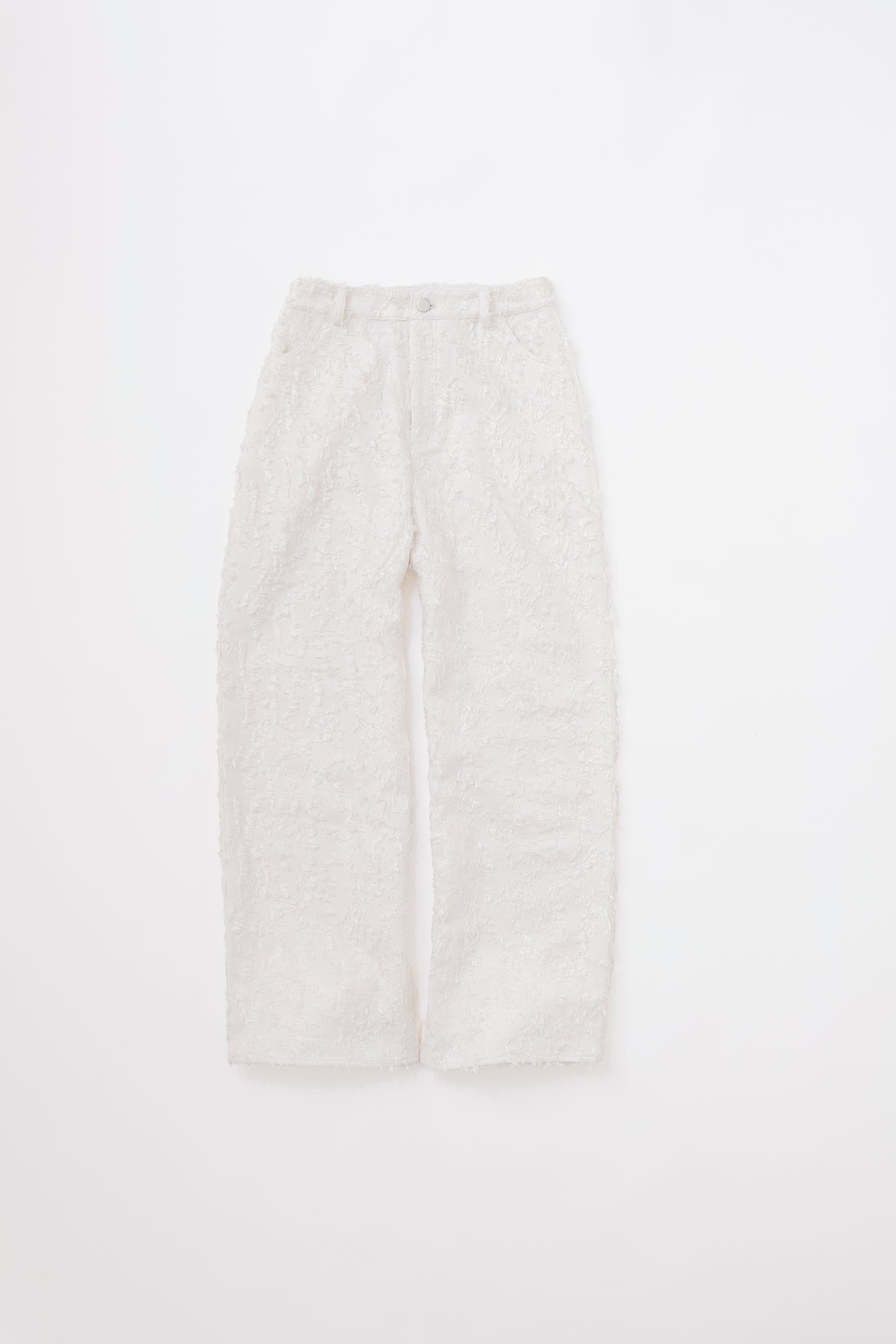 FUZZY DENIM LIKE PANTS