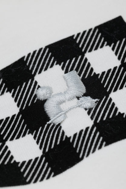 CHECK CROPPED T-SHIRT