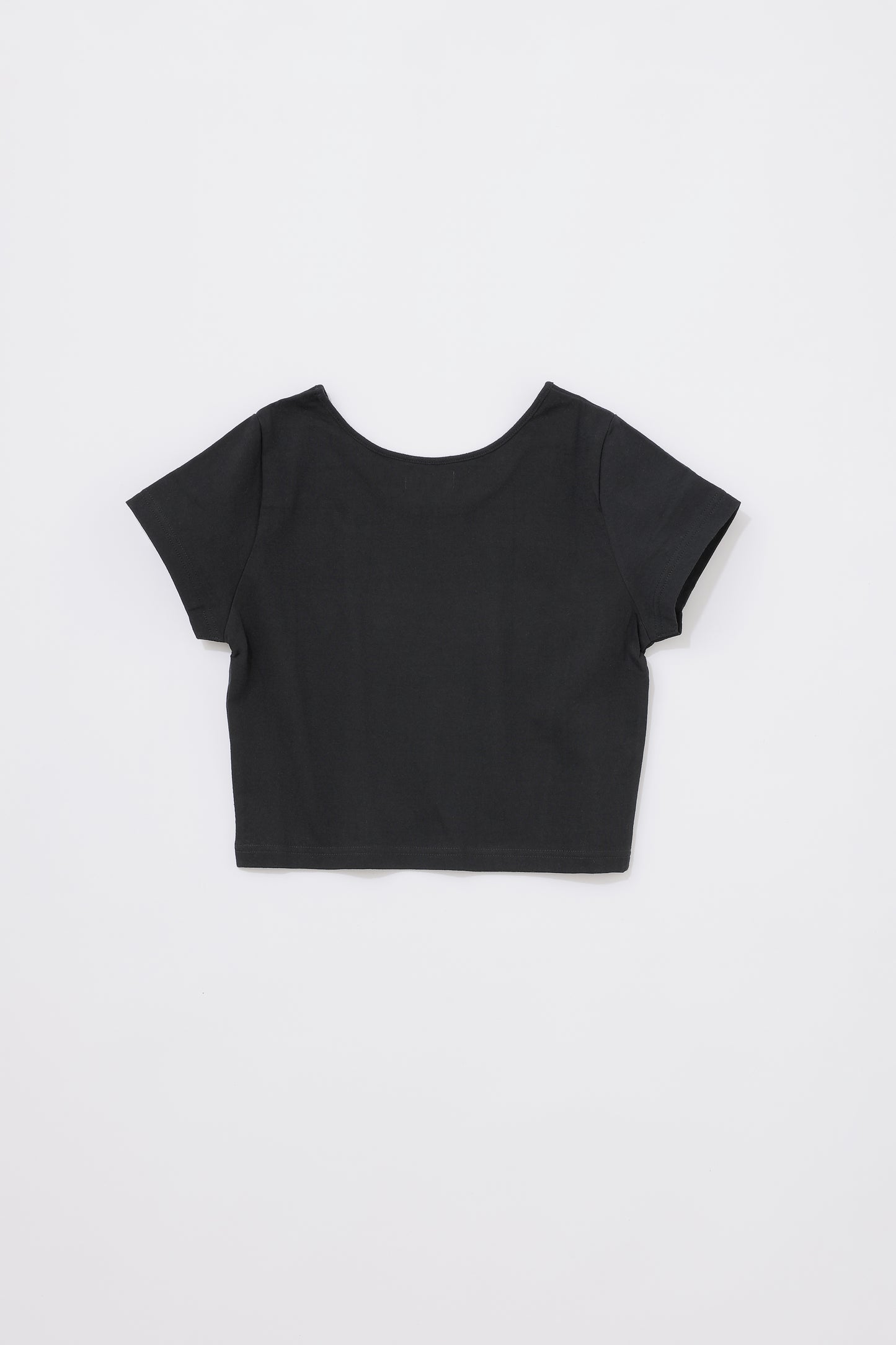 CHECK CROPPED T-SHIRT