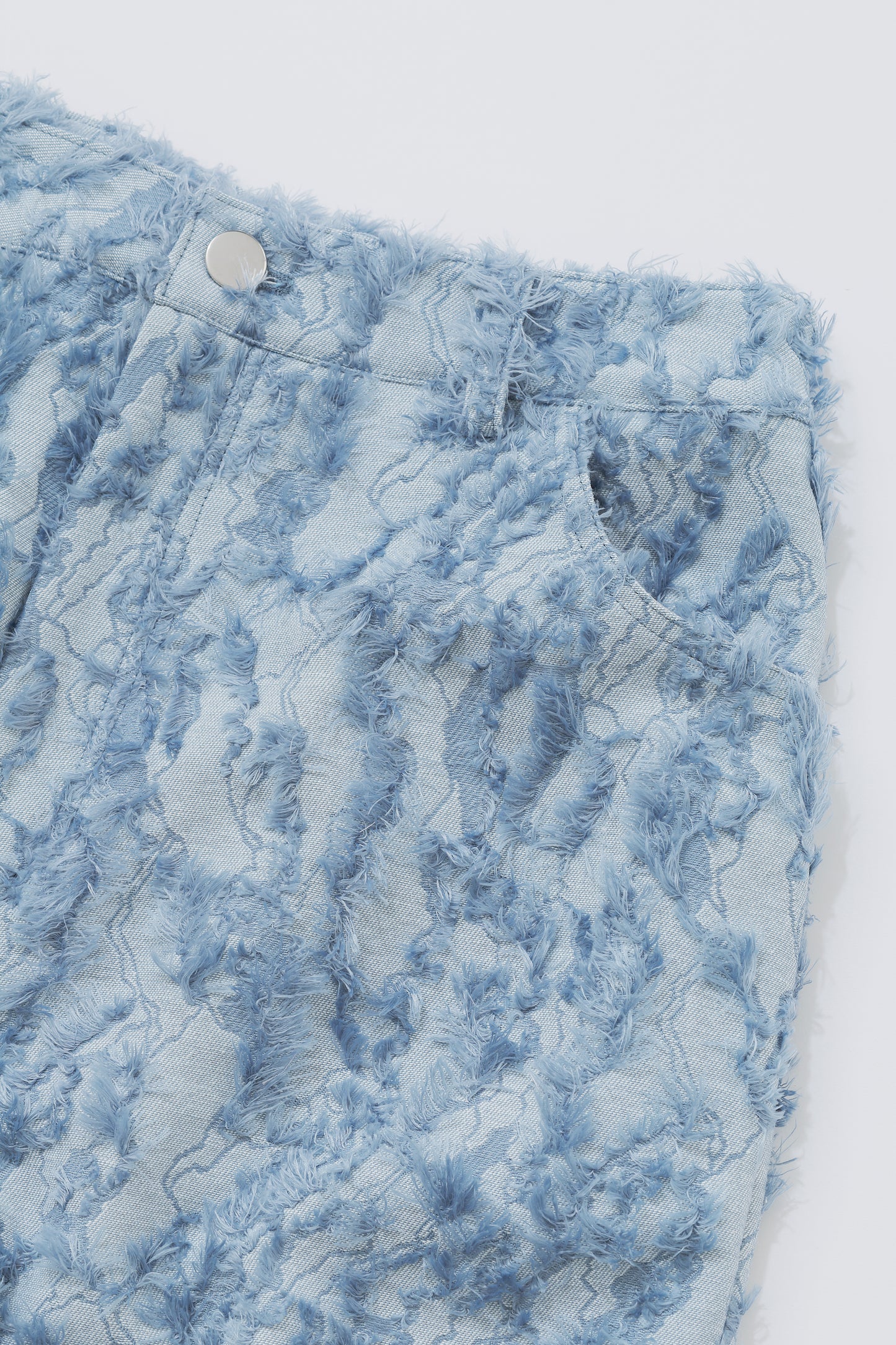 FUZZY DENIM LIKE PANTS