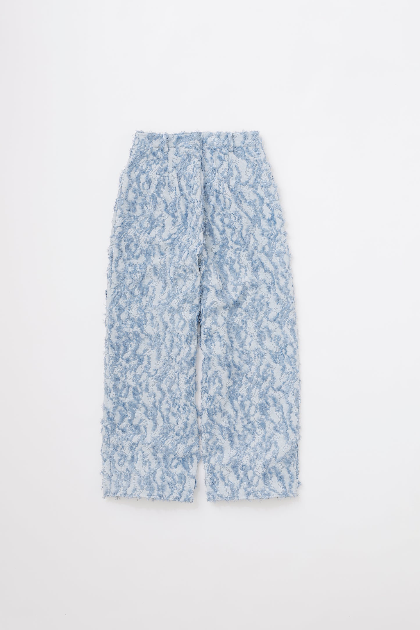 FUZZY DENIM LIKE PANTS
