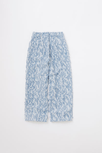 FUZZY DENIM LIKE PANTS