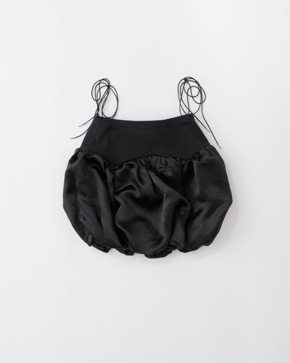 w/LISA (ウィズリサ) | BALLOON TOPS 2WAY SKIRT(バルーントップス2ウェイスカート) | サテン 光沢  ノースリーブ レディース 女性 ウィメンズ ショート