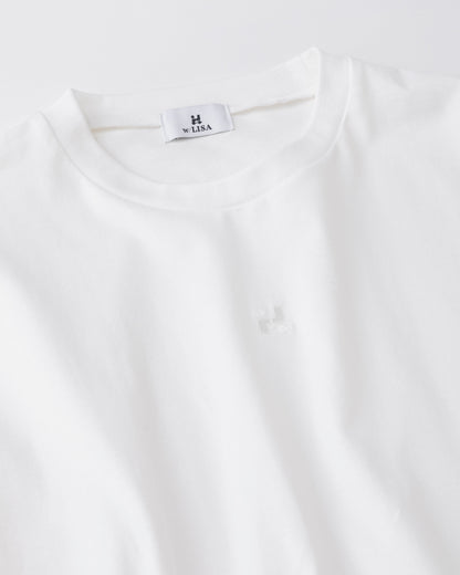 w/LISA (ウィズリサ) | 【UNISEX】OVERSIZED T-SHIRT (ユニセックスオーバーサイズTシャツ) | カットソー メンズ レディース 男性 女性 ウィメンズ 半袖 ロゴ 刺繍