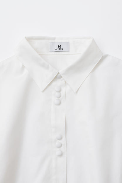 PAFF SLEEVE COTTON SHIRT