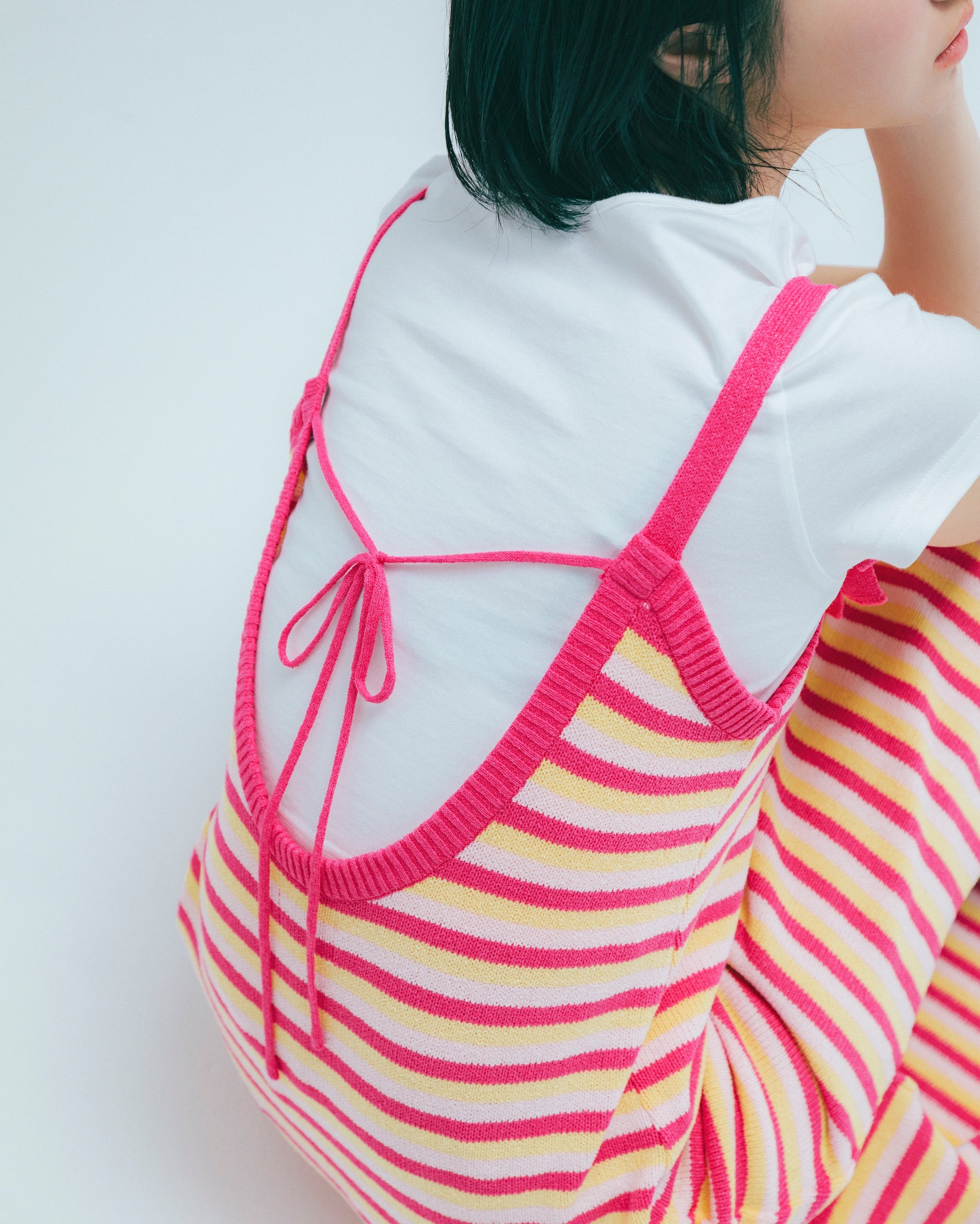 w/LISA (ウィズリサ) | CROPPED T-SHIRT (クロップドTシャツ) | カットソー レディース ウィメンズ 女性 半袖 ショートスリーブ Uネック 短い コットン ベーシック 無地 